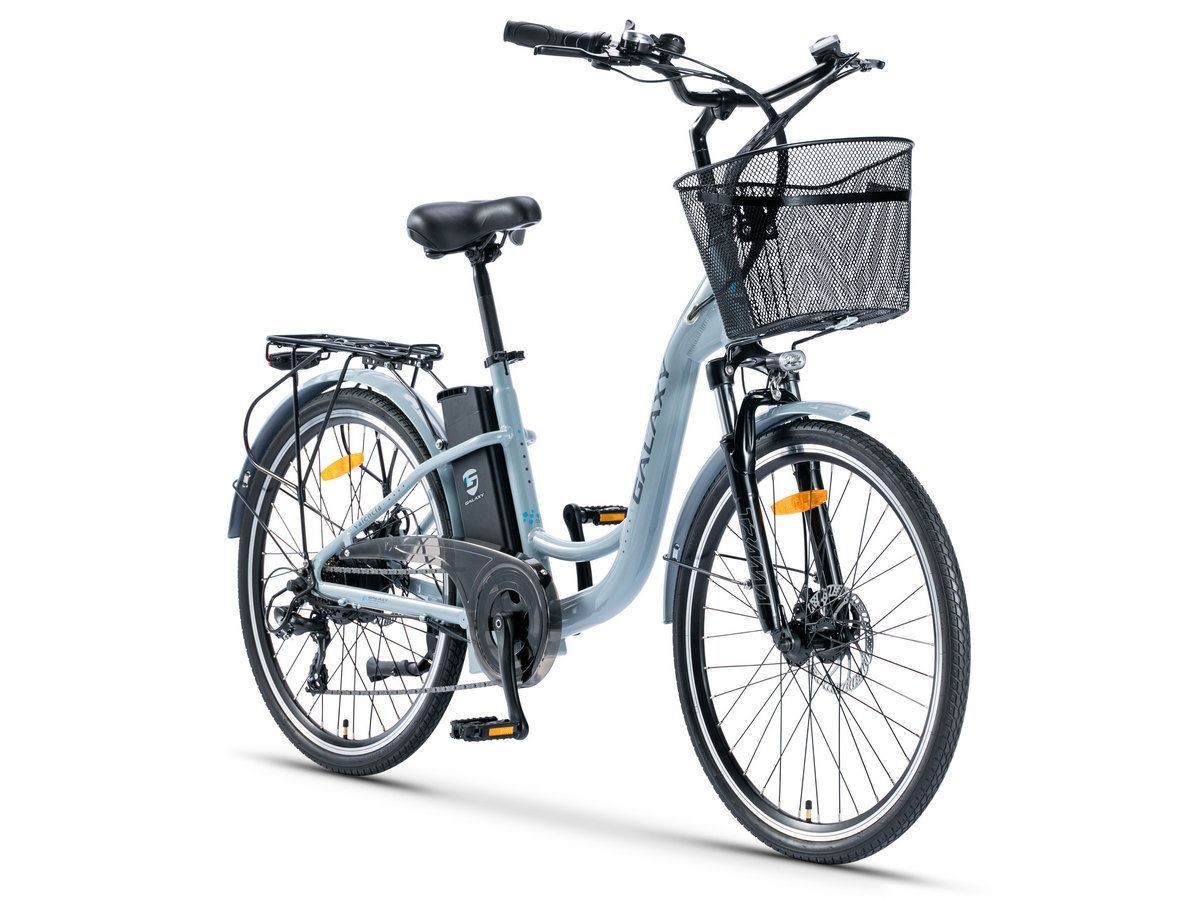 Električni bicikl 26" VALENCIA (250W 36V/10.4Ah lithium) siva
