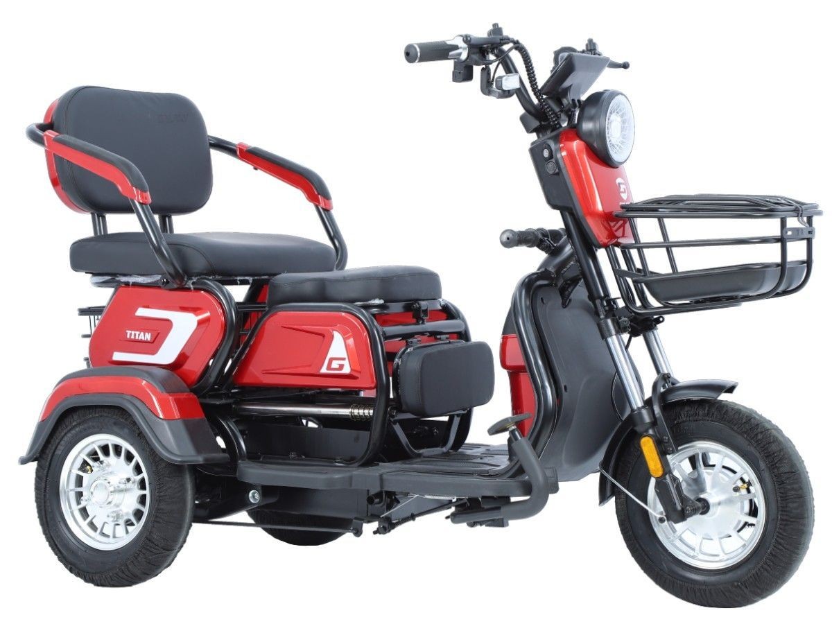 Električni tricikl 14" TITAN 250W 48V/20Ah crvena