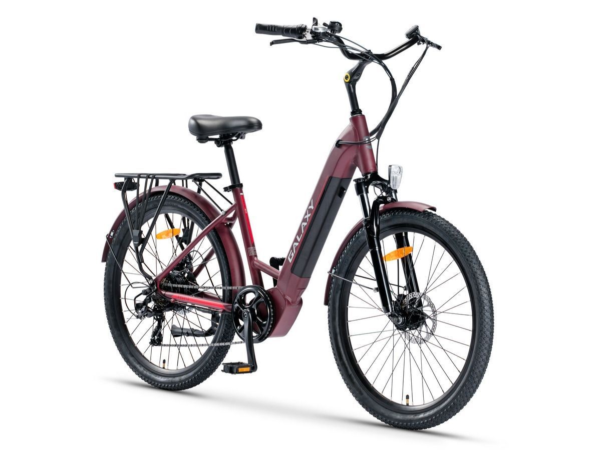 Električni bicikl 26" MADRID (250W 36V/10.4Ah lithium) bordo MAT