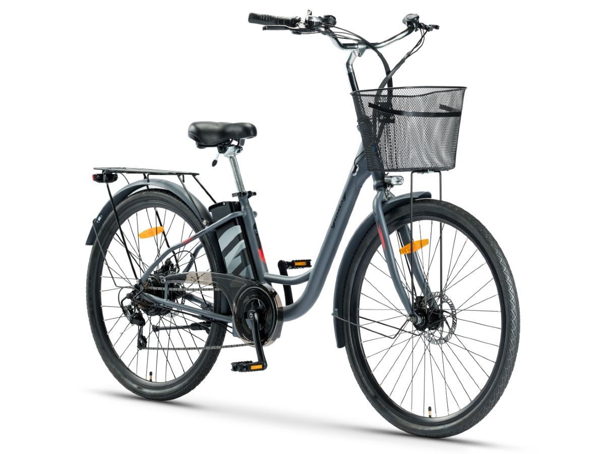 Električni bicikl 28" BARCELONA (250W 36V/10.4Ah lithium) siva MAT