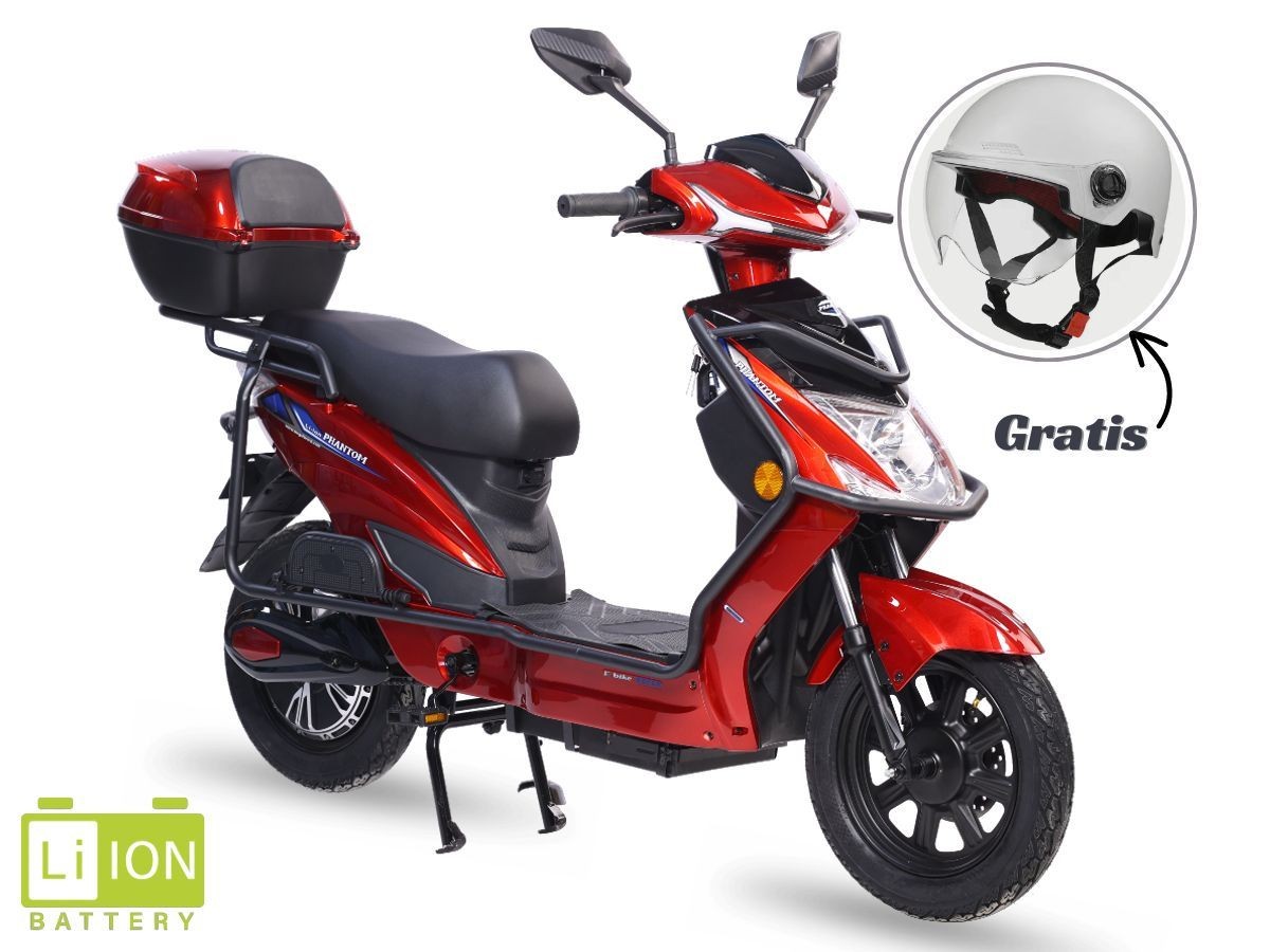 Električni bicikl 16" PHANTOM 250W 60V/33Ah LITHIUM crvena