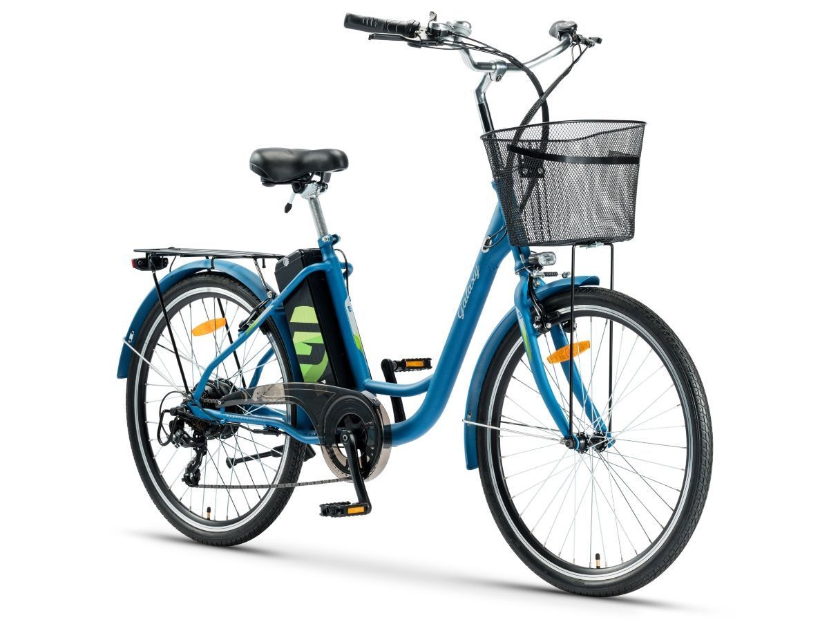 Električni bicikl 26" BARCELONA (250W 36V/10.4Ah lithium) plava MAT