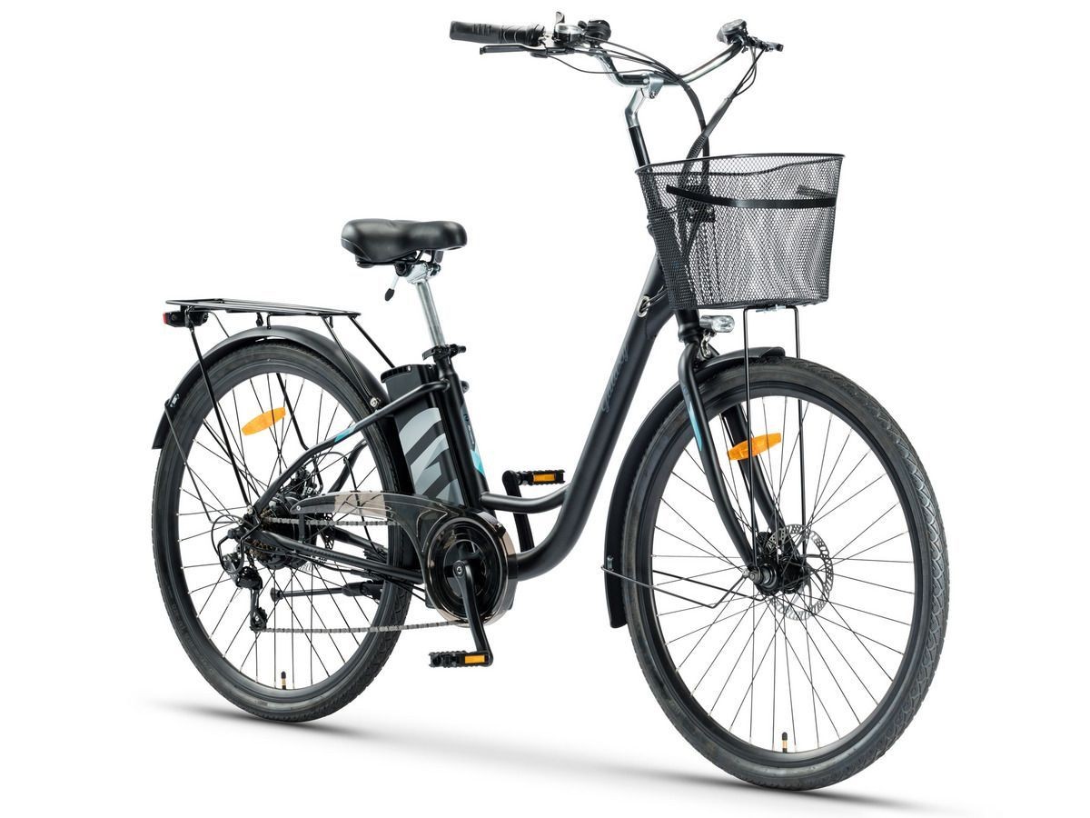 Električni bicikl 28" BARCELONA (250W 36V/10.4Ah lithium) crna MAT